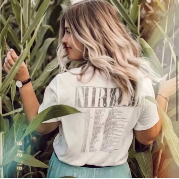 Nirvana band white tee shirt - Picture 5 of 6